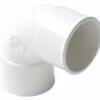 Coude PVC Blanc 87.30° Double Femelle ø40 - NICOLL