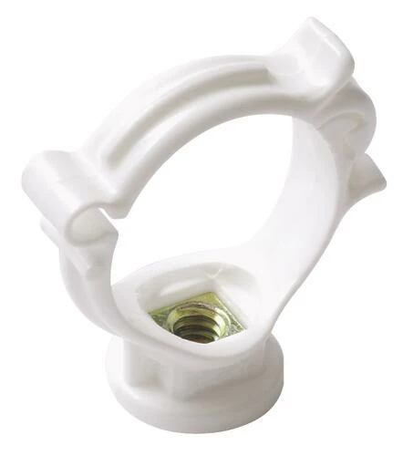 Collier Monobloc Plastique Blanc Pour Tuyau D'évacuation ø40 3 Collier Monobloc Plastique Blanc Pour Tuyau D'évacuation ø40
