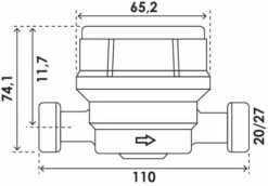 Compteur D'eau Divisionnaire Eau Froide à Jet Unique à Lecture Directe DN15 - PRONORM 9 Compteur D'eau Divisionnaire Eau Froide à Jet Unique à Lecture Directe DN15 - PRONORM -ROBINETTERIE HAMMEL Soldes 104510507 4