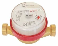 Compteur D'eau Divisionnaire Eau Chaude à Jet Unique à Lecture Directe DN15 - PRONORM