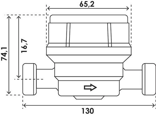 Compteur D'eau Chaude à Jet Unique Pré-équipé Capteur Radio 26/34 - PRONORM 4 Compteur D'eau Chaude à Jet Unique Pré-équipé Capteur Radio 26/34 - PRONORM – Image 2