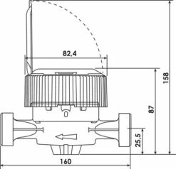 Compteur D'eau à Jet Unique CD ONE DN25 Eau Chaude -ROBINETTERIE HAMMEL Soldes 104510608 2