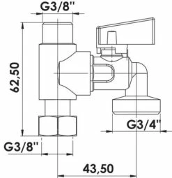 Robinet De Piquage Machine à Laver - PRONORM -ROBINETTERIE HAMMEL Soldes 105510301 2