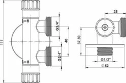 Robinet De Piquage Double Anticalcaire - PRONORM 5 Robinet De Piquage Double Anticalcaire - PRONORM -ROBINETTERIE HAMMEL Soldes 105510402 2