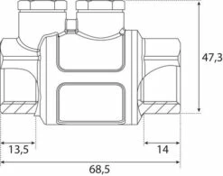 Clapet De Retenue Antipollution Laiton 15/21 - PRONORM 5 Clapet De Retenue Antipollution Laiton 15/21 - PRONORM -ROBINETTERIE HAMMEL Soldes 110 15 2