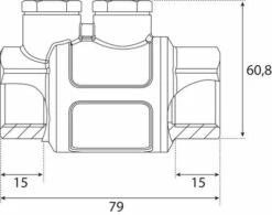 Clapet De Retenue Antipollution Laiton 26/34 - PRONORM -ROBINETTERIE HAMMEL Soldes 110 26 2