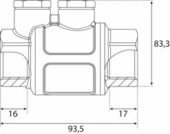Clapet De Retenue Antipollution Laiton 40/49 - PRONORM -ROBINETTERIE HAMMEL Soldes 110 40 2
