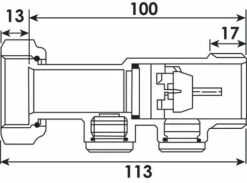 Clapet De Retenue Antipollution Laiton Type EA 33/42 -ROBINETTERIE HAMMEL Soldes 1121 33 2