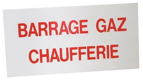 Étiquette De Signalisation Rigide Barrage Gaz Chaufferie 150x75 3 Étiquette De Signalisation Rigide Barrage Gaz Chaufferie 150x75