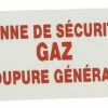 Étiquette De Signalisation Rigide Vanne Gaz - Coupure Générale 150x75 -ROBINETTERIE HAMMEL Soldes 1156