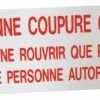 Étiquette De Signalisation Rigide Vanne Coupure Gaz 200x100 -ROBINETTERIE HAMMEL Soldes 1158