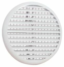 Grille De Ventilation Ronde ø80-125 Universelle Avec Moustiquaire Amovible
