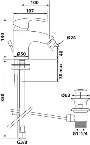 Mitigeur De Bidet Access'O - ROLF 4 Mitigeur De Bidet Access'O - ROLF – Image 2
