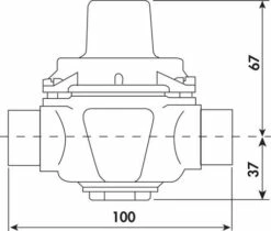 Réducteur De Pression à Membrane Desbordes GAMME 11 Double Mâle 20/27 - SOCLA -ROBINETTERIE HAMMEL Soldes 141 20 2