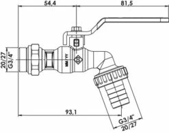 Robinet D'arrosage Orientable à Sphère Avec Raccord Au Nez 20/27 - 20/27 - PRONORM 10 Robinet D'arrosage Orientable à Sphère Avec Raccord Au Nez 20/27 - 20/27 - PRONORM -ROBINETTERIE HAMMEL Soldes 15 20 20R 4