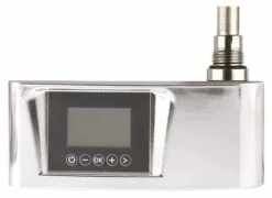 Kit Résistance 750w Et Thermostat Digital Chromé Pour Sèche-serviettes