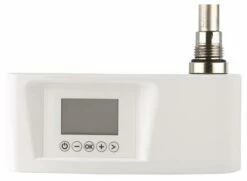 Kit Résistance 750w Et Thermostat Digital Blanc Pour Sèche-serviettes