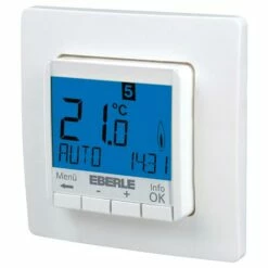 Thermostat Digital Hebdomadaire Filaire Semi-encastre - EBERLE