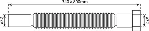 Flexible D'évacuation Pour Entonnoir Siphon 4 Flexible D'évacuation Pour Entonnoir Siphon – Image 2