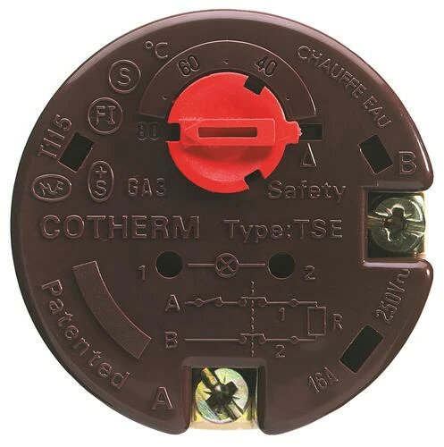 Thermostat Unipolaire Embrochable à Sonde Rigide Type Tse Longueur 270mm 3 Thermostat Unipolaire Embrochable à Sonde Rigide Type Tse Longueur 270mm