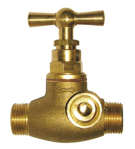 Robinet D'arrêt Laiton à Purge MM20/27 Sans épaulement 3 Robinet D'arrêt Laiton à Purge MM20/27 Sans épaulement