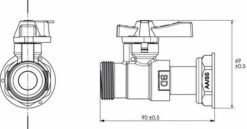 Robinet D'arrêt Gaz Pour Compteur G4 Calibre 20 - BANIDES -ROBINETTERIE HAMMEL Soldes 2084 05 2