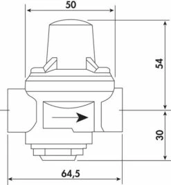 Réducteur De Pression à Membrane Desbordes JUNIOR Double Femelle 15/21 - SOCLA -ROBINETTERIE HAMMEL Soldes 221 15 2