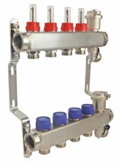 Collecteur PCBT 4 Départs En Inox - SOMATHERM -ROBINETTERIE HAMMEL Soldes 2233 04 26 2