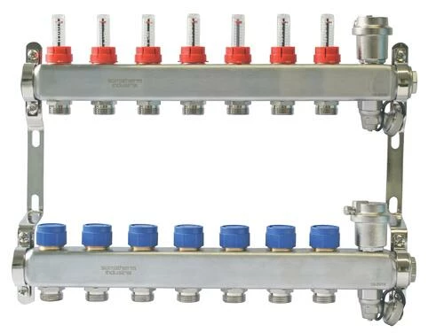 Collecteur PCBT 7 Départs En Inox - SOMATHERM 3 Collecteur PCBT 7 Départs En Inox - SOMATHERM