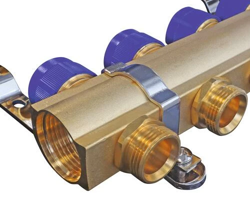 Collecteur PCBT 2 Départs En Laiton Brut - SOMATHERM 5 Collecteur PCBT 2 Départs En Laiton Brut - SOMATHERM – Image 3