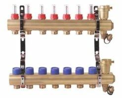 Collecteur PCBT 7 Départs En Laiton Brut - SOMATHERM