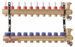 Collecteur PCBT 10 Départs En Laiton Brut - SOMATHERM