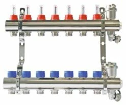 Collecteur PCBT 7 Départs En Laiton Chromé - SOMATHERM