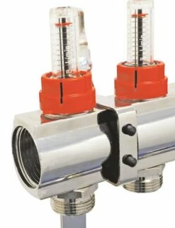 Collecteur PCBT 8 Départs En Laiton Chromé - SOMATHERM -ROBINETTERIE HAMMEL Soldes 2235 08 26 2