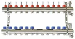 Collecteur PCBT 12 Départs En Laiton Chromé - SOMATHERM