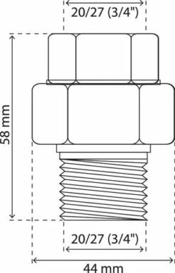 Raccord Isolant Diélectrique Demontable 9 Raccord Isolant Diélectrique Demontable -ROBINETTERIE HAMMEL Soldes 2246 20 4