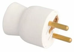 Fiche Mâle Sortie Droite Blanche