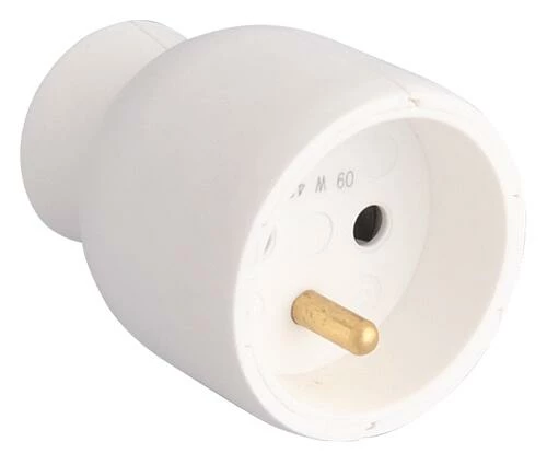 Prolongateur Femelle Sortie Droite Blanc 3 Prolongateur Femelle Sortie Droite Blanc