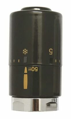 Tête Thermostatique Toute Position Noire