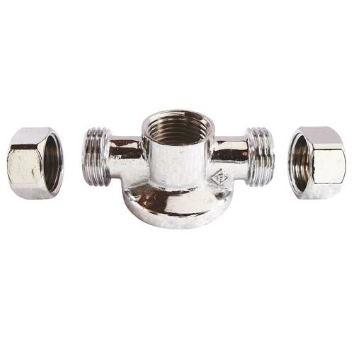 Applique MAL Double Avec écrou Pour Collet Battu Chromée ø12-15/21 - PRONORM 4 Applique MAL Double Avec écrou Pour Collet Battu Chromée ø12-15/21 - PRONORM – Image 2