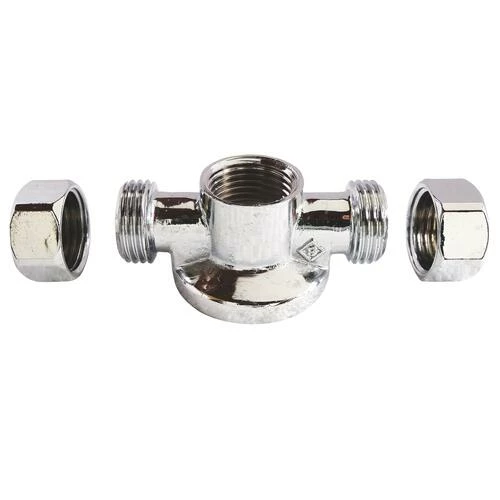 Applique MAL Double Avec écrou Pour Collet Battu Chromée ø14-15/21 - PRONORM 4 Applique MAL Double Avec écrou Pour Collet Battu Chromée ø14-15/21 - PRONORM – Image 2