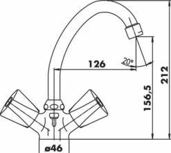 Mélangeur De Lavabo Bec Haut Primo Chromé - Classique Avec Vidage -ROBINETTERIE HAMMEL Soldes 2701 4 2