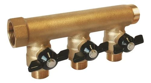 Collecteur Mini-vannes 3 Départs à Portée Plate MF26/34 - FIXOCONNECT 3 Collecteur Mini-vannes 3 Départs à Portée Plate MF26/34 - FIXOCONNECT