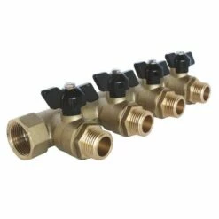 Collecteur Mini-vannes 4 Départs à Portée Plate MF26/34 - FIXOCONNECT -ROBINETTERIE HAMMEL Soldes 2746 04 26 2