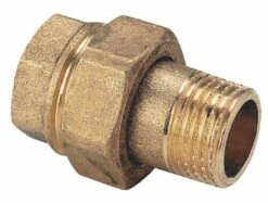 Raccord Union Droit 26/34 Laiton Brut à Visser - 341