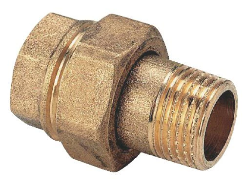 Raccord Union Droit 26/34 Laiton Brut à Visser - 341 3 Raccord Union Droit 26/34 Laiton Brut à Visser - 341