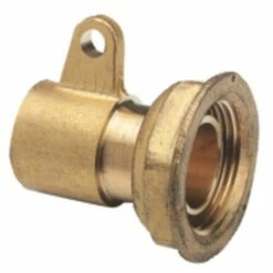 Raccord Laiton 2 Pièces Droit Avec Oreille De Fixation à Joint Plat