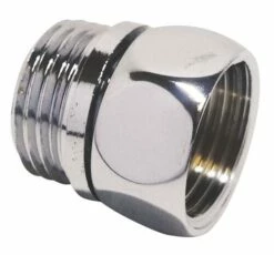 Raccord Laiton Chromé Mâle - écrou