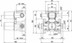 Thermostatique De Douche à Encastrer Nu - ROLF 9 Thermostatique De Douche à Encastrer Nu - ROLF -ROBINETTERIE HAMMEL Soldes 3310 4