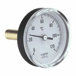 Thermomètre à Cadran à Dilatation De Liquide ø80mm Longueur 100mm Avec Tube Plongeur Axial